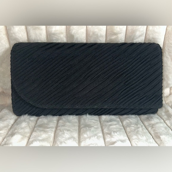 Vintage 1940's Black Clutch Bag - Picture 1 of 7